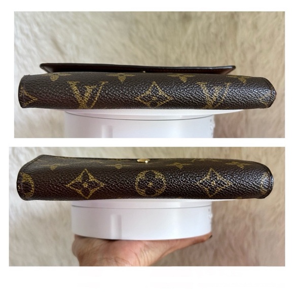 💃LOUIS VUITTON Monogram Porte Tresor Trifold Wallet Brown - Picture 7 of 13